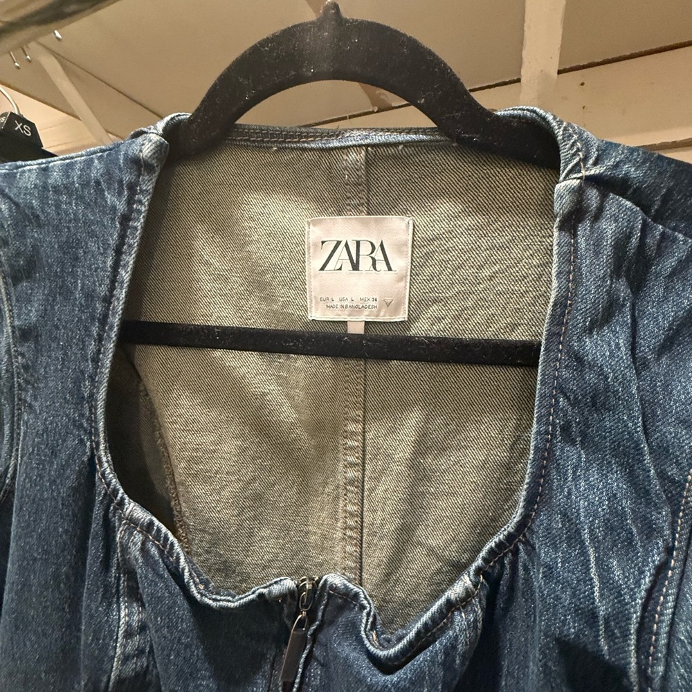 Zara Indigo Denim jumpsuit